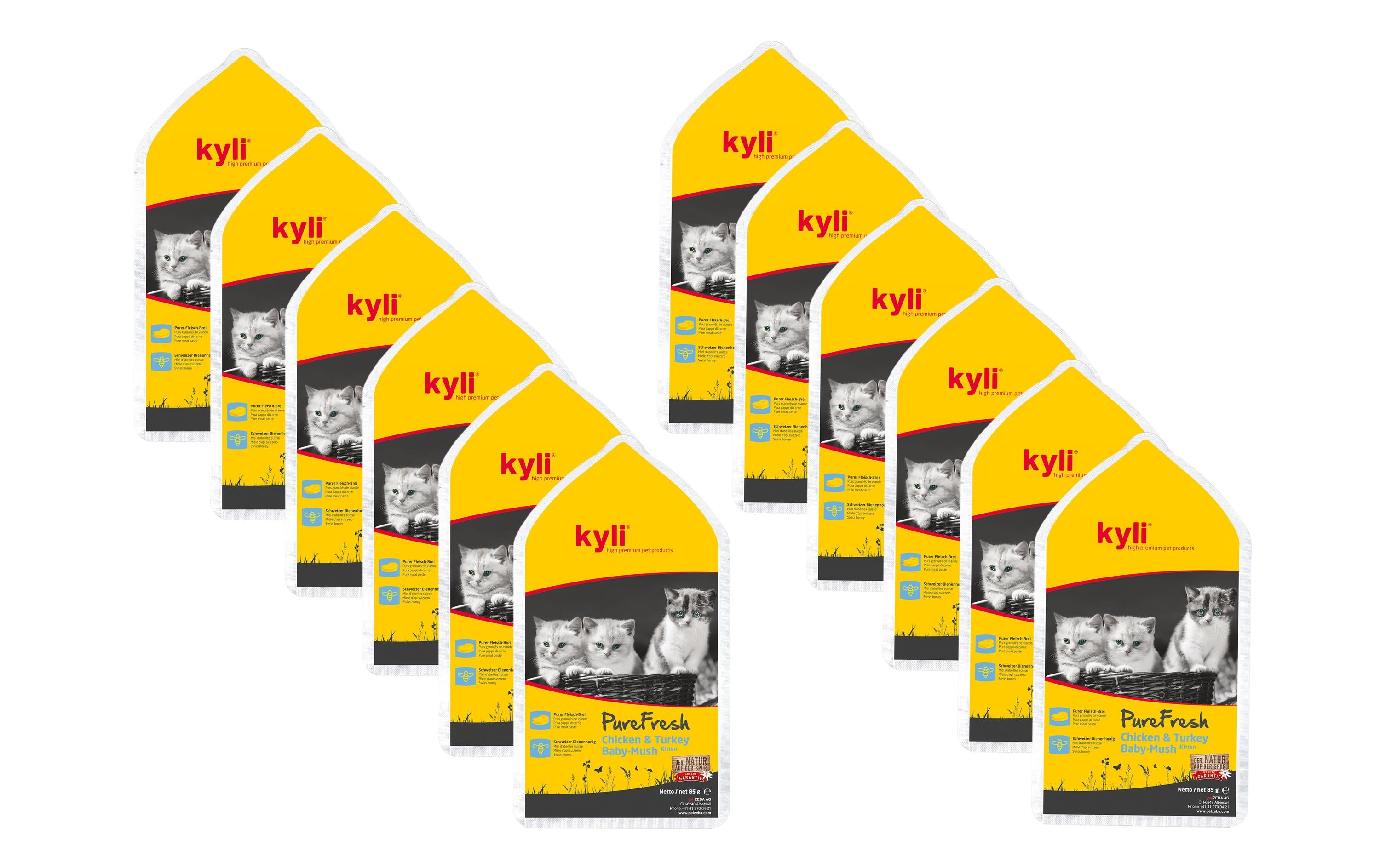 kyli PureFresh Babymush 12 x 85 g Chicken & Turkey