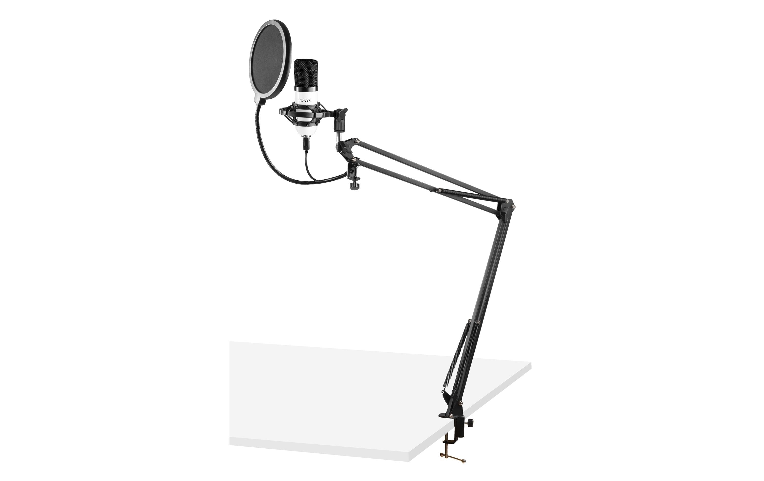 Vonyx CMS300W USB-Mikrofon, Tischarm, Popfilter, Spinne