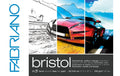 Fabriano Künstlerpapier Bristol A3 250g/m2, 20 Bl, Glatte Oberfläche