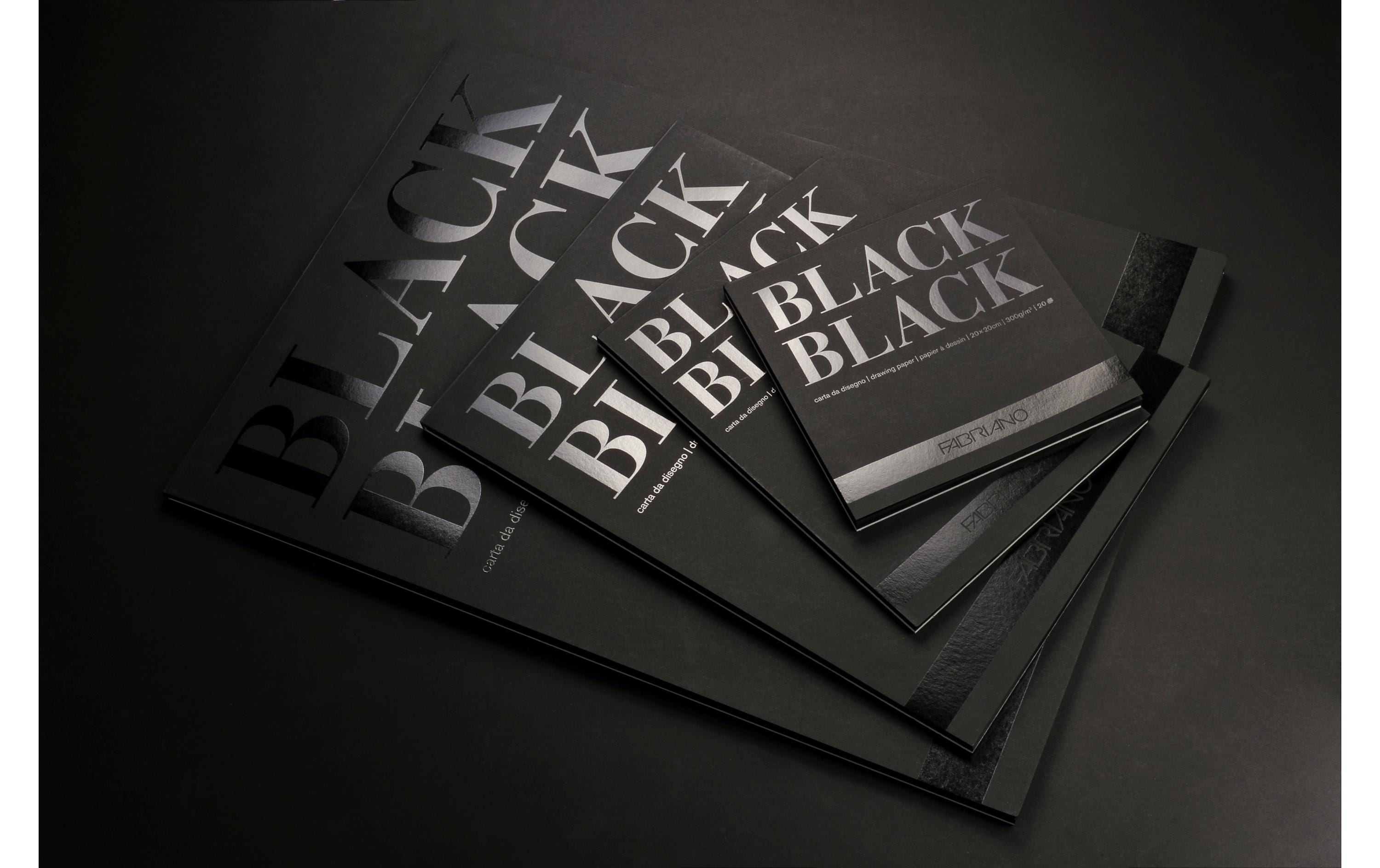 Fabriano Künstlerpapier Black Black A3 300g/m2, 20 Bl, A3