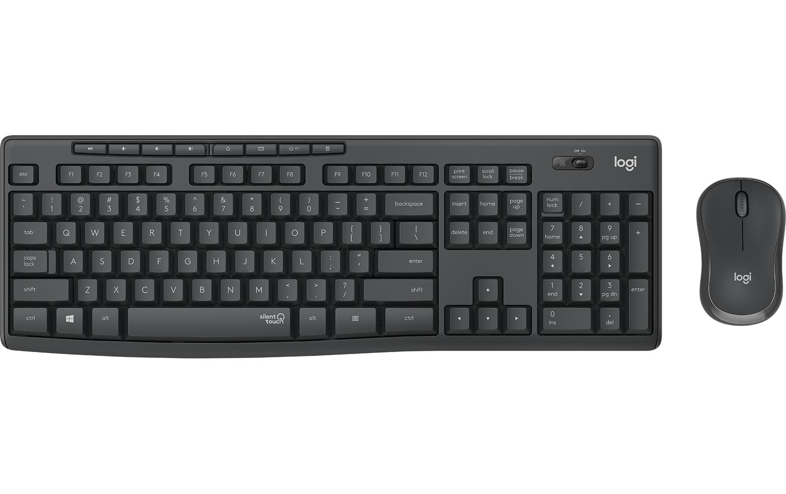 Logitech MK295 silent Desktop graphite 2.4 GhZ