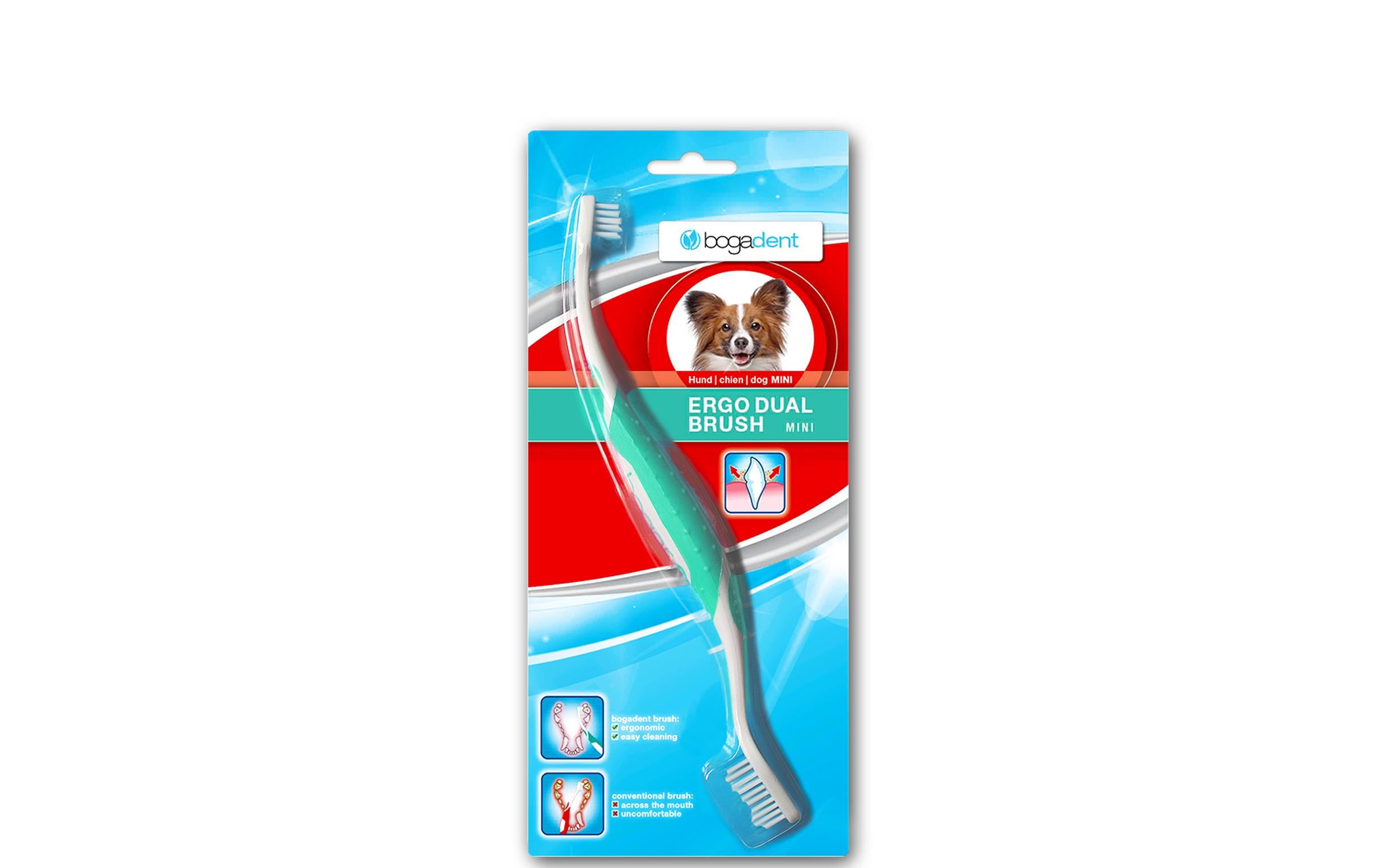 bogadent ERGO DUAL BRUSH Mini Dog 1Stk.