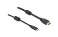 Delock Aktives USB Typ-C HDMI Kabel, 7m Schwarz, Auflösung bis 3840 x 2160 @ 60 Hz