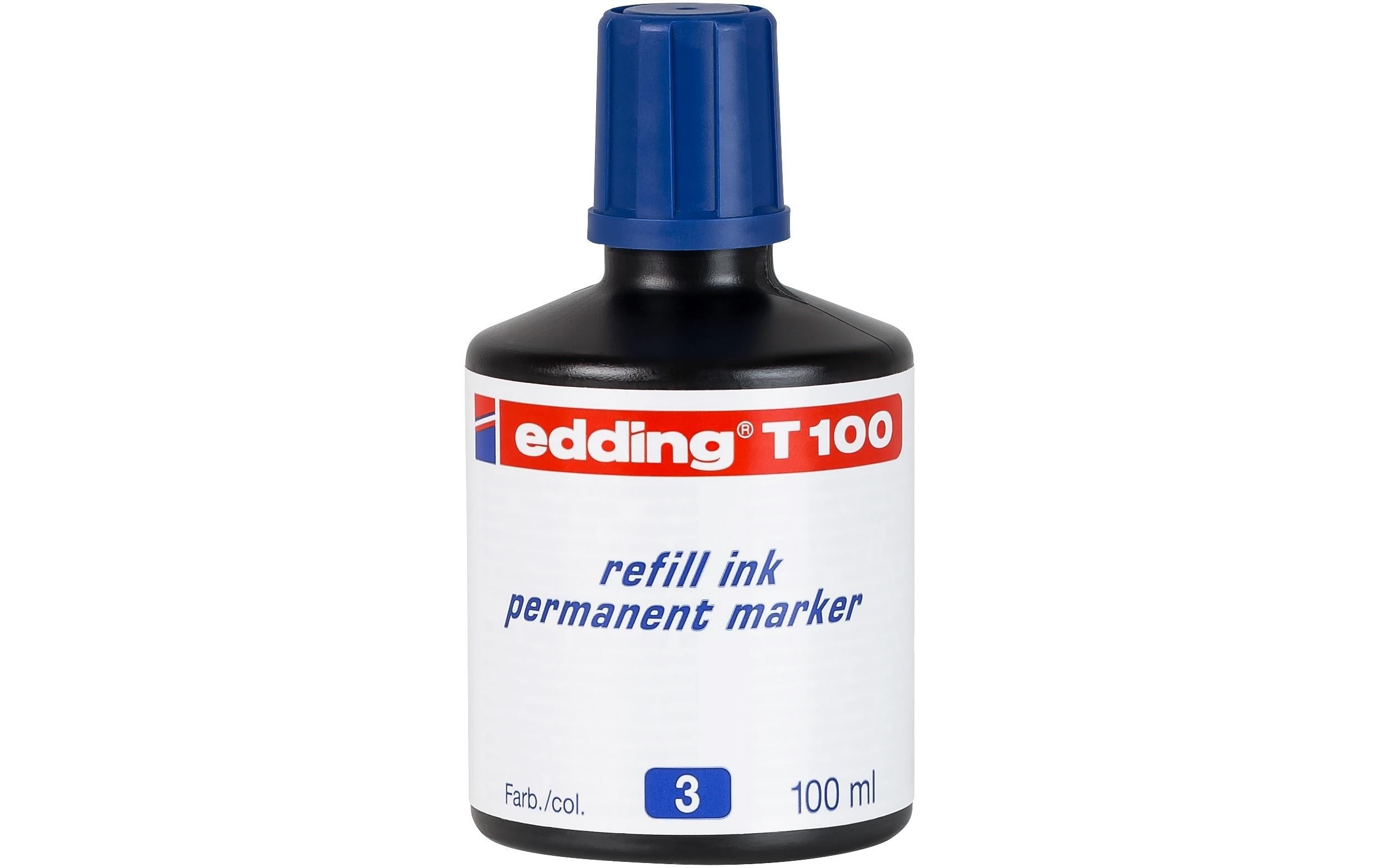 Edding Nachfülltusche T-100 Permanent 100 ml, blau