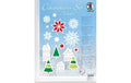 URSUS Fensterbild Winter 3 Häuser, 4 Eiskrtistalle, 5 Sterne