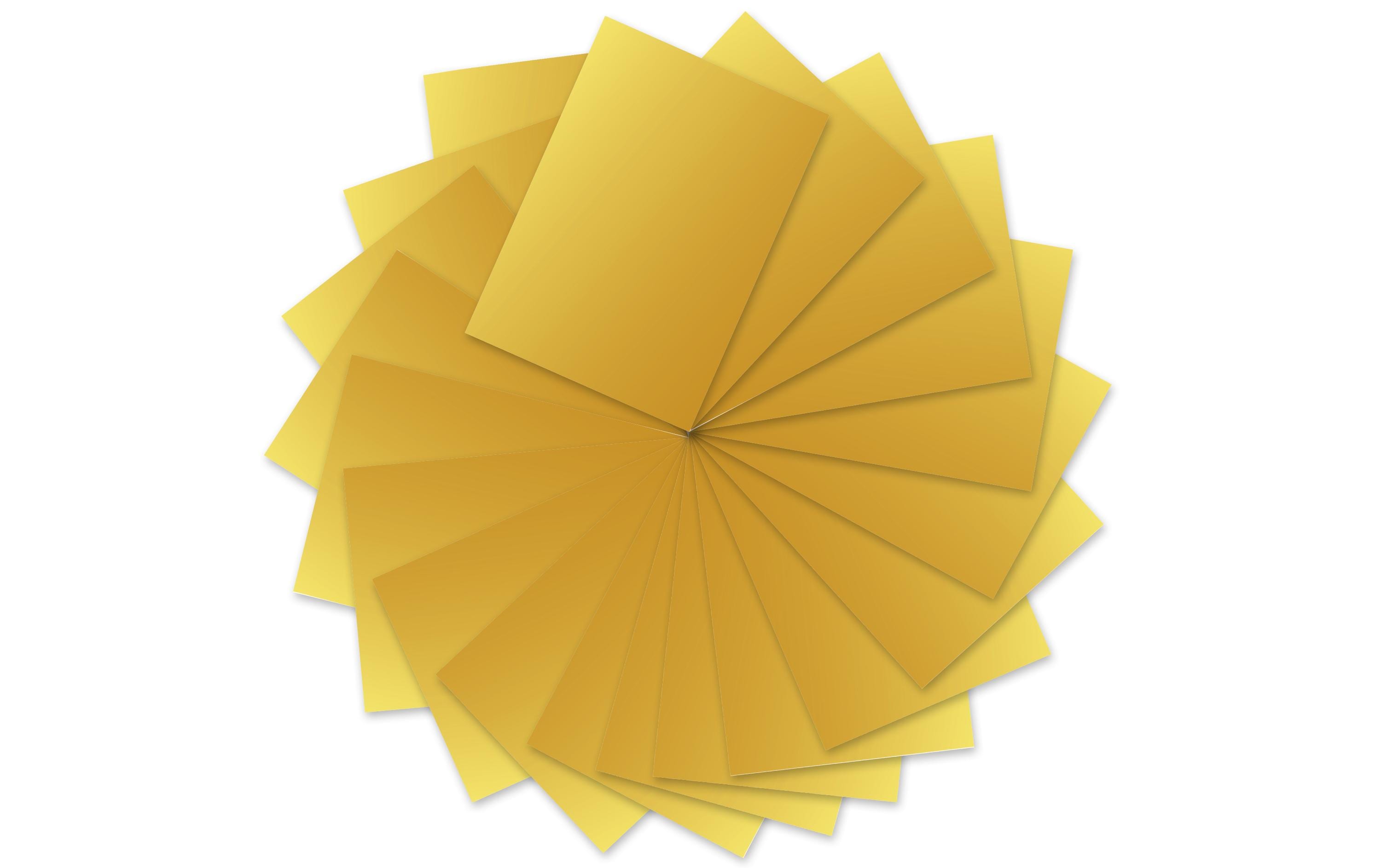 Ursus Tonzeichenpapier A4 130 g/m2, 100 Blatt, gold matt