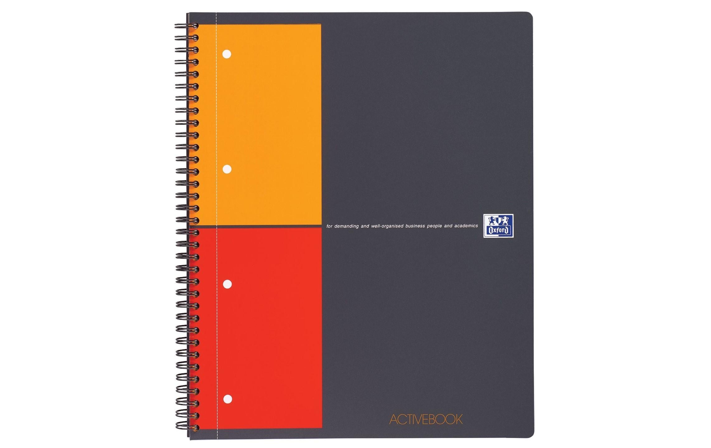 Oxford Activebook 80g/qm, A4+, 80 Seiten, kariert 5mm