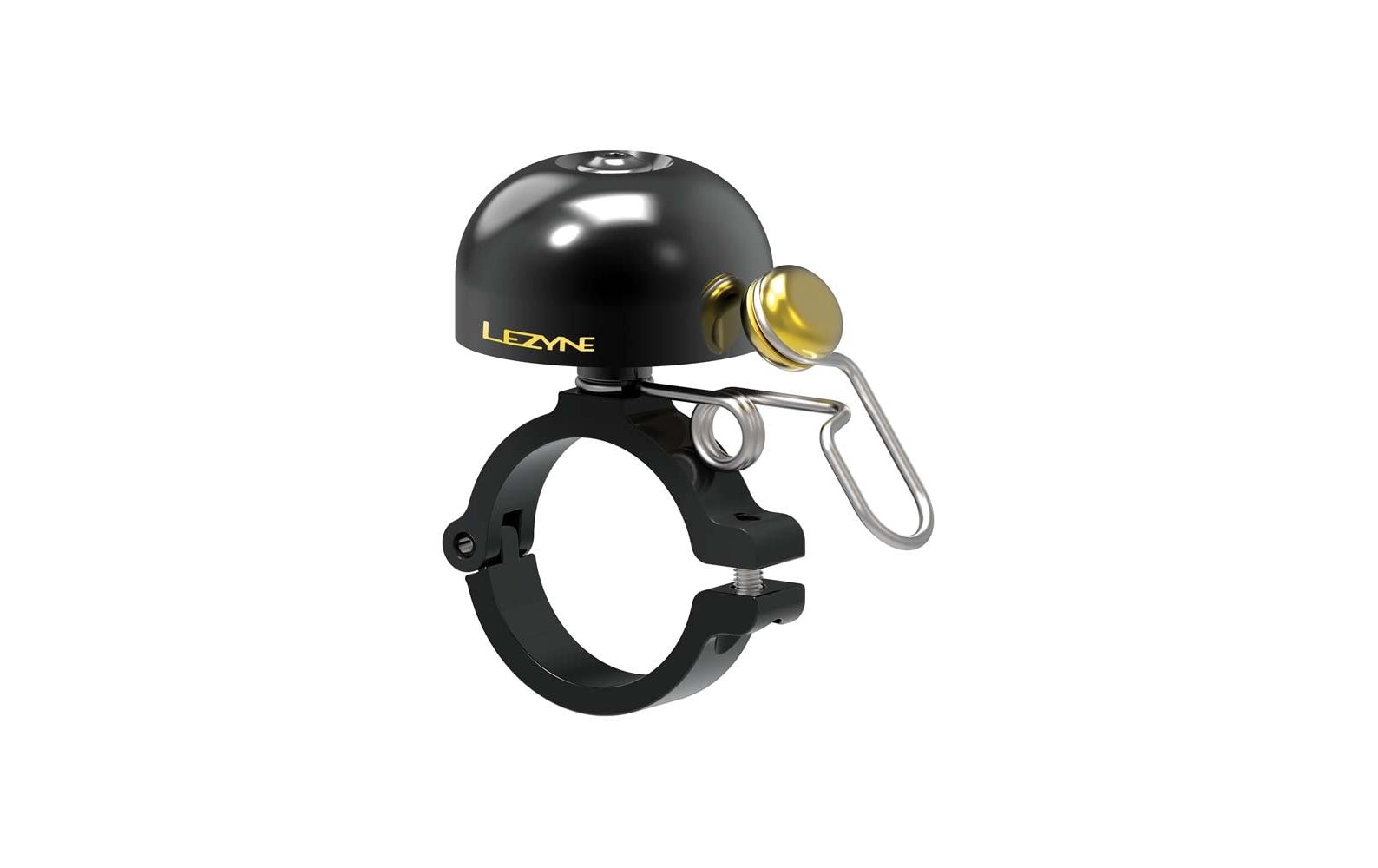 LEZYNE Classic Brass Bell HM Black Handlebar Mount