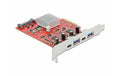 Delock 89041 PCI Express x4 Karte extern 2x Type-C 10 Gbps + 2x Typ-A 10 Gbps