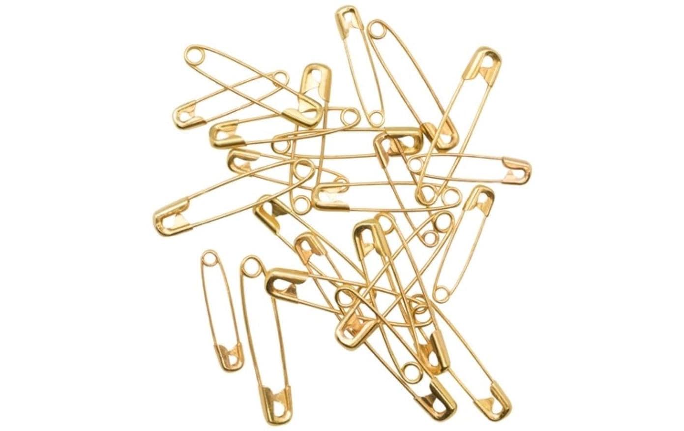 Glorex Sicherheitsnadeln 45 mm Goldfarben, 24 Stück