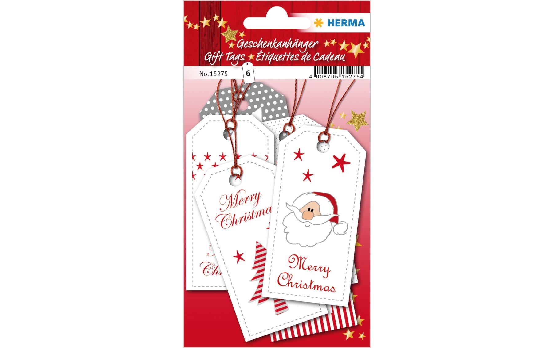 Herma Geschenkanhänger XMAS 6 Stück