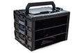 i-BOXX Rack 3er Block schwarz schwarz mit anthrazitgrauen Schnappern