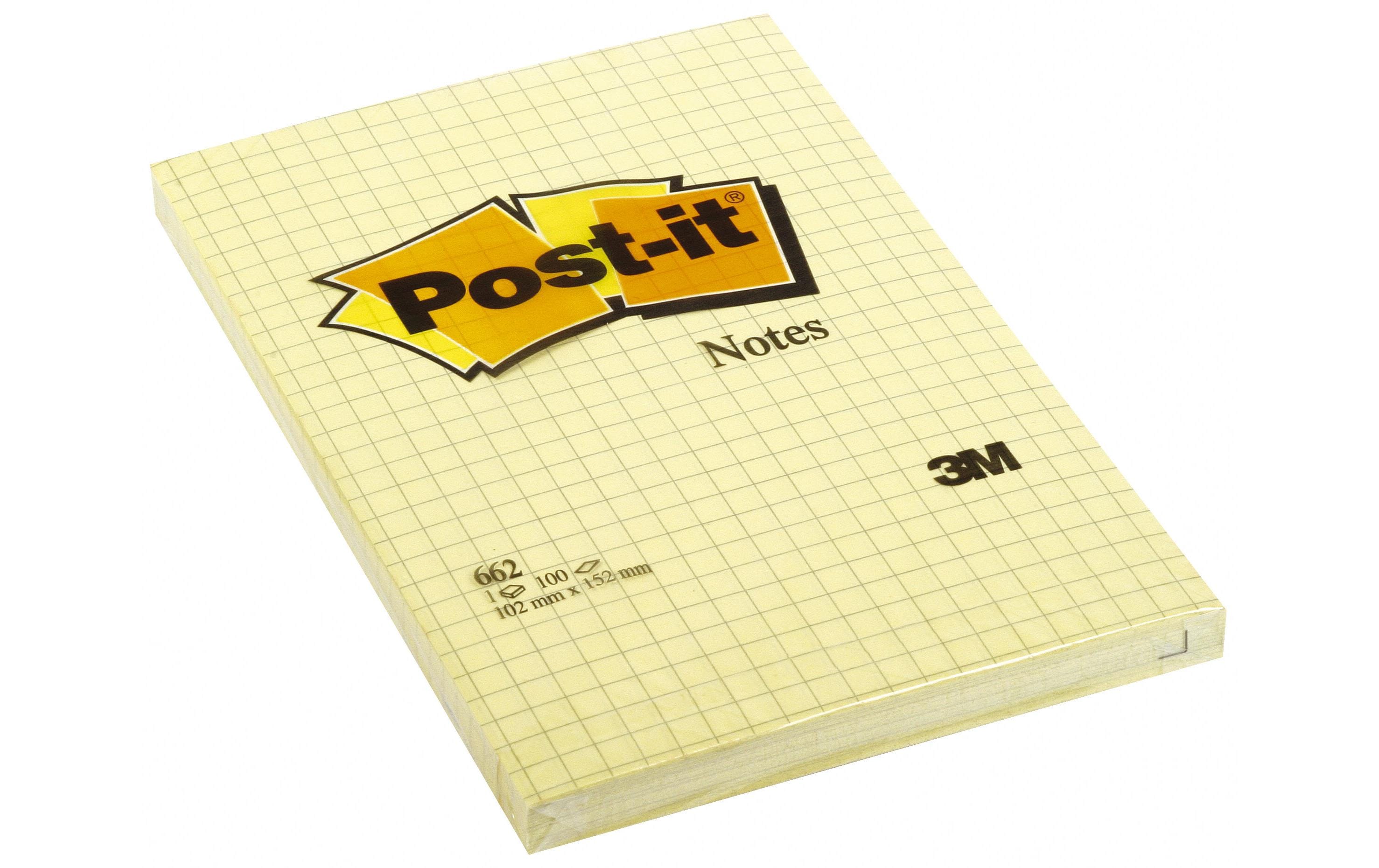 3M Post-it Haftnotiz 102 x 152 mm 1 Block à 100 Blatt, kariert