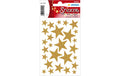 Herma Weihnachtssticker Sterne gold 1 Blatt, 27 Sticker