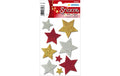 Herma Weihnachtssticker Sterne 1 Blatt, 9 Sticker