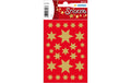 Herma Weihnachtssticker Sterne gold 3 Blatt, 81 Sticker