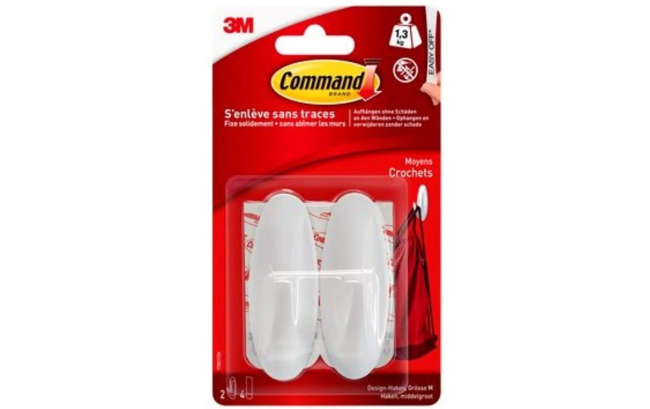 3M Command Allroundhaken M 2 Haken, Traglast: 1.3 kg