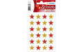 Herma Weihnachtssticker Sterne 1 Blatt, 24 Sticker, mit Glitter