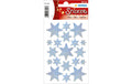 Herma Weihnachtssticker Sterne Holographie 1 Blatt, 19 Sticker, silber