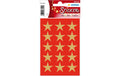 Herma Weihnachtssticker Sterne gold 22 mm 3 Blatt, 45 Sticker