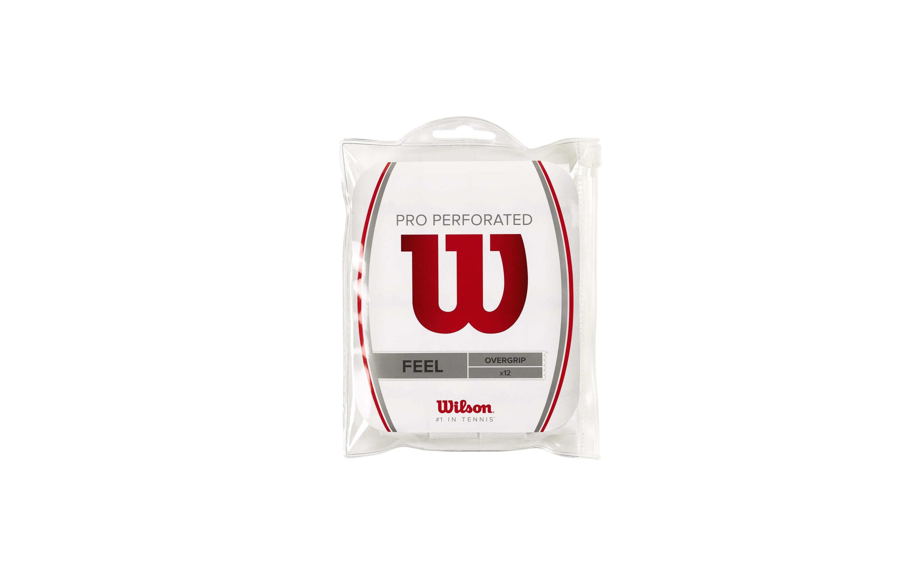 Wilson Tennsi Grip Pro Overgrip Perforated 12er-Pack, weiss