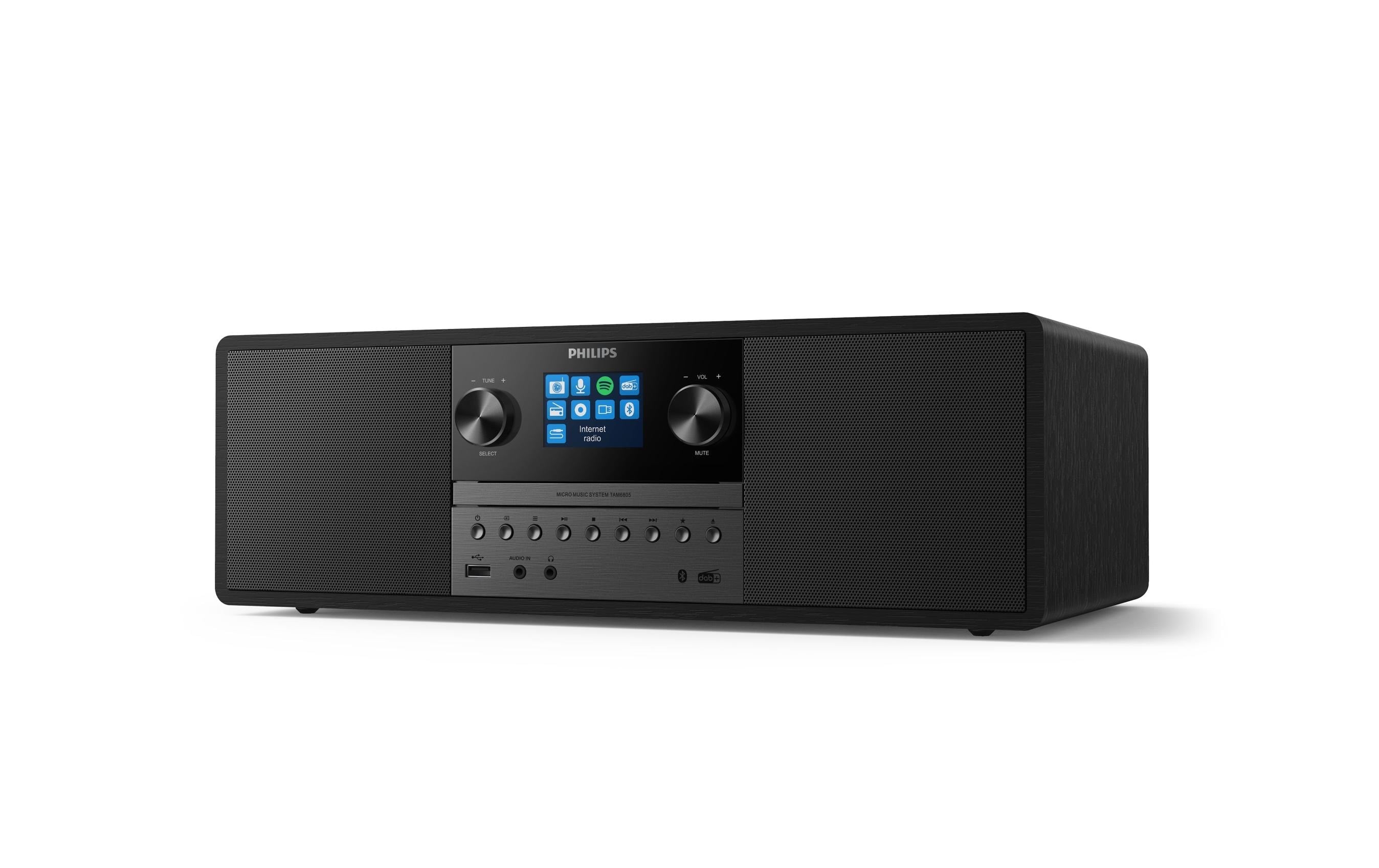 Philips TAM6805/10, Micro HiFi Anlage FM/DAB+, Bluetooth, CD, USB, 50W