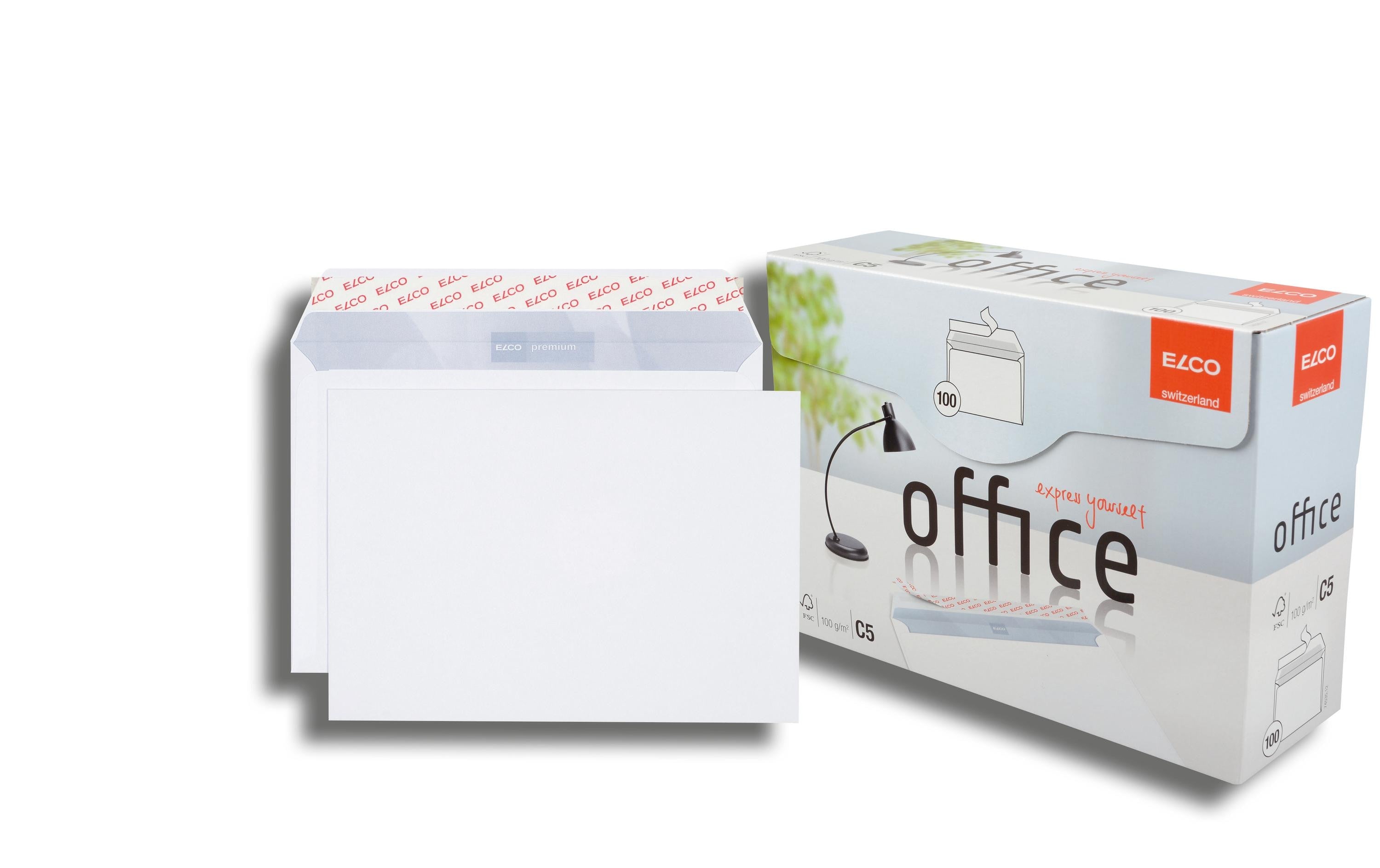 Elco Couvert Office Box C5 ohne Fenster 1 Schachtel à 100 Stk, 100 gm2