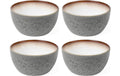 Bitz Schale 14cm Grau/Creme 4 Stk., D: 14cm, H: 7cm, Stoneware
