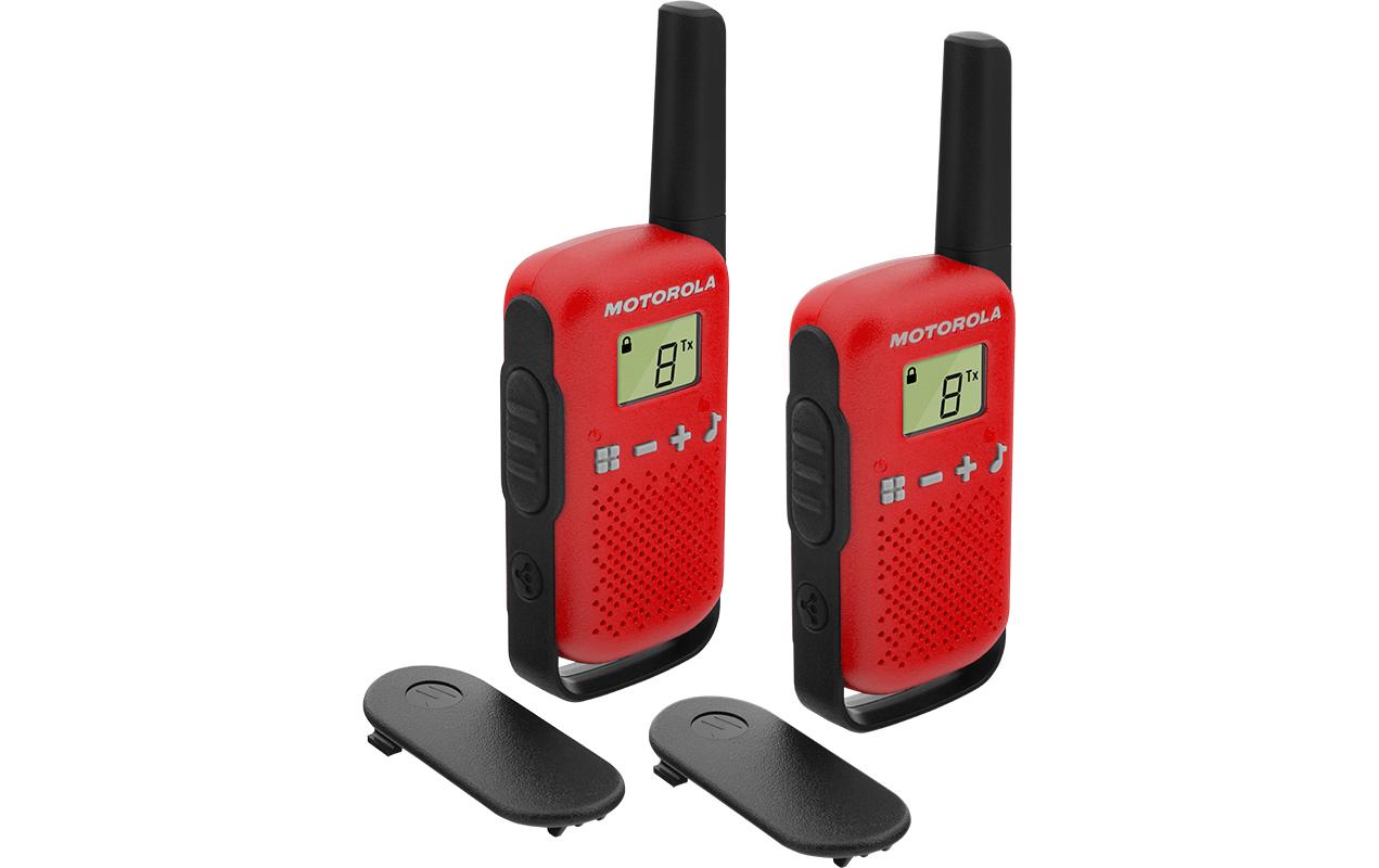 MOTOROLA Funkgerät T42 2er Set, Rot