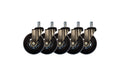 LC-POWER Gaming Stuhlrollen 5er Set. schwarz
