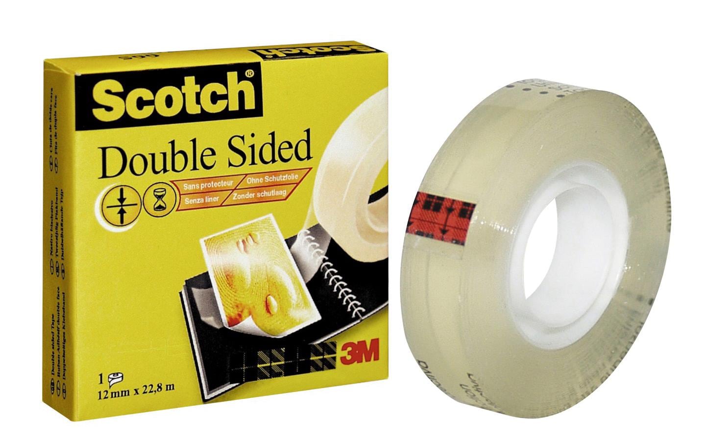 3M Scotch Klebeband doppelseitig 12 mm x 22.8 m, 1 Rolle