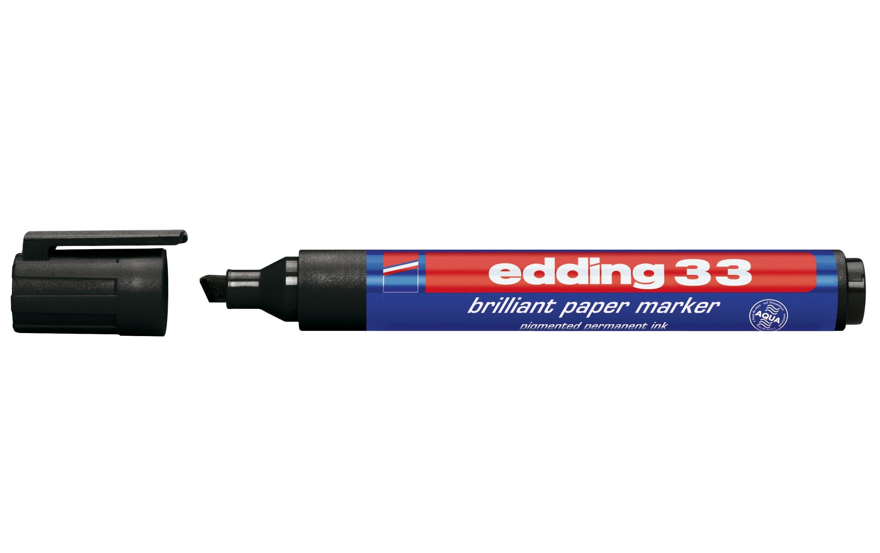 Edding Brillant Papiermarker 33 schwarz