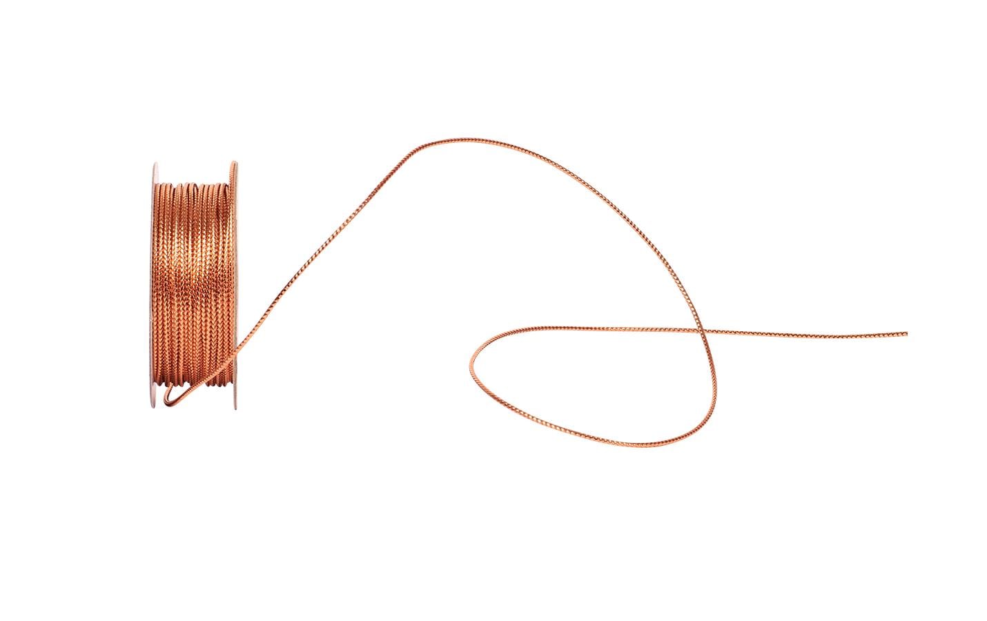 Spyk Geschenkband Lurexa-Kordel kupfer, 1 mm x 7 m