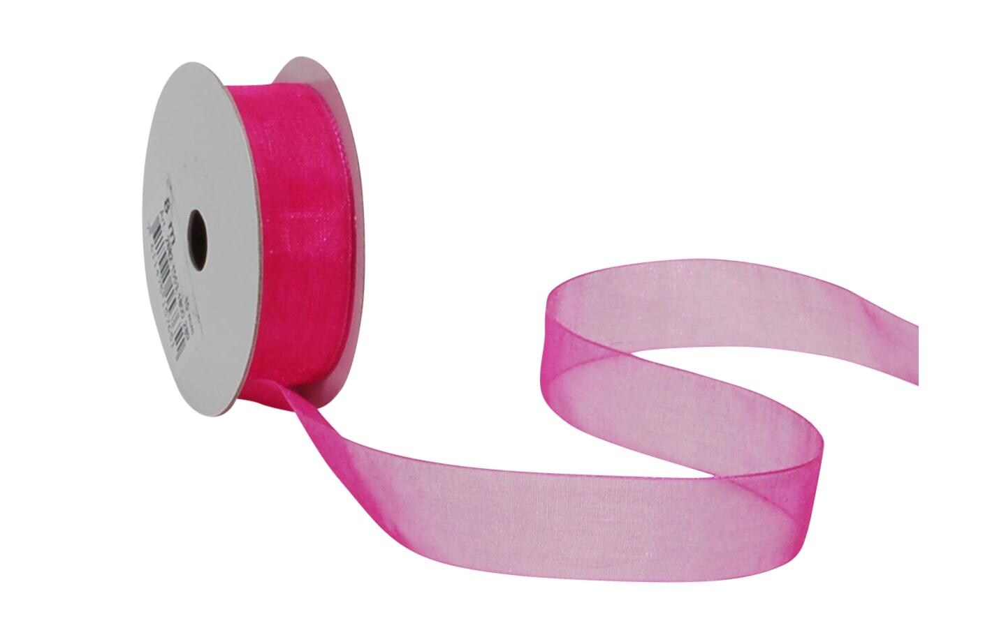 Spyk Geschenkband Organsa pink, B: 15 mm, Länge: 8m