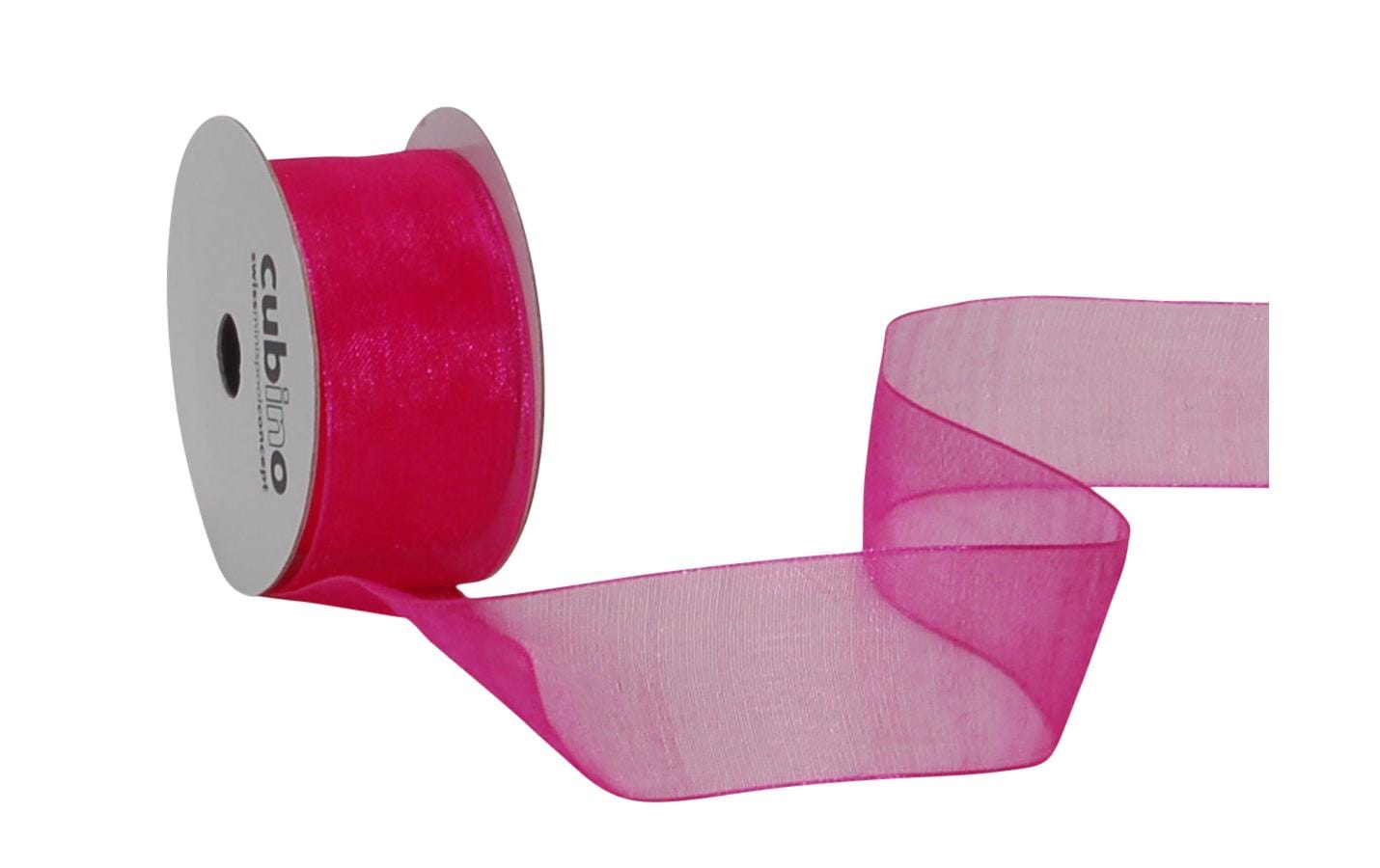 Spyk Geschenkband Organsa pink, B: 25 mm, Länge: 6m