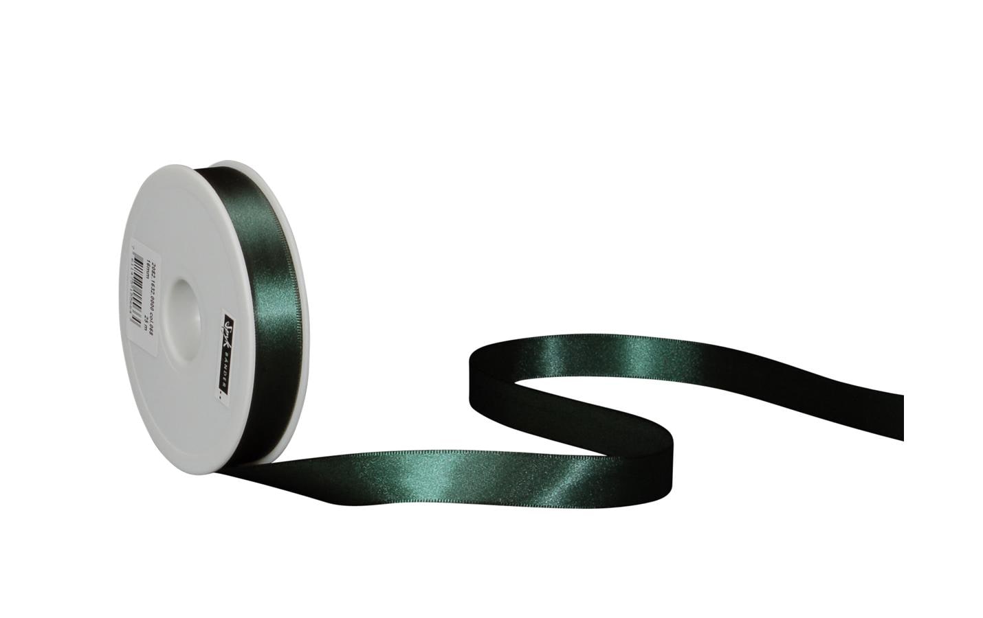 Spyk Geschenkband Satin dunkelgrün, Breite: 16 mm, Länge: 25 m
