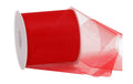 Spyk Geschenkband Torino Tulle rot, 100 mm x 50 m
