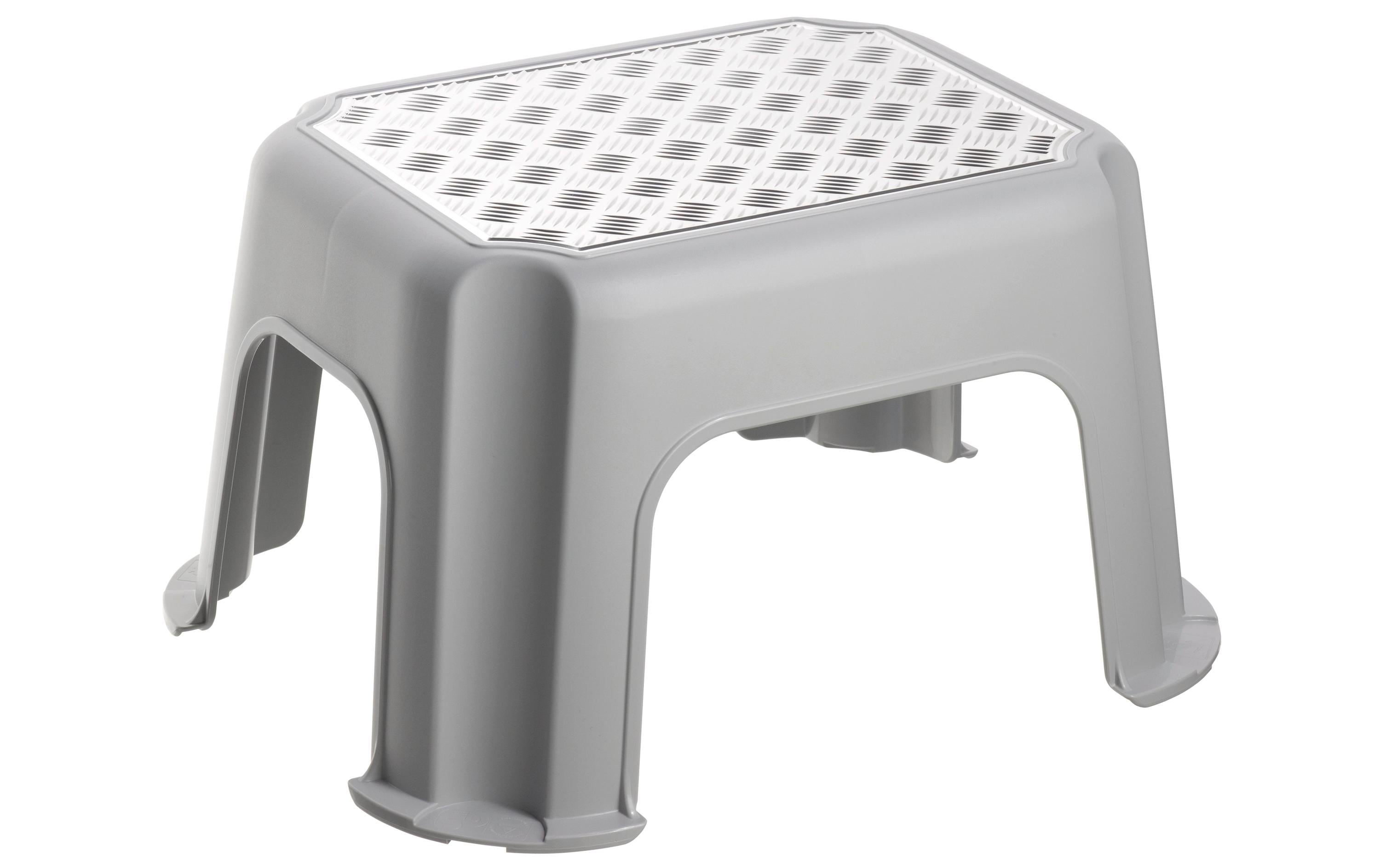 Rotho Trittschemel Paso cool grey, 431x358x238 mm