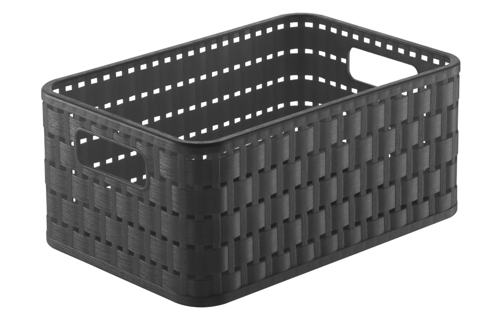 Rotho Korb A6 plus Country 4 Liter anthrazit, 237x158x108 mm