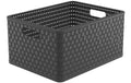Rotho Korb A4 plus Country 28 Liter anthrazit, 430x330x215 mm