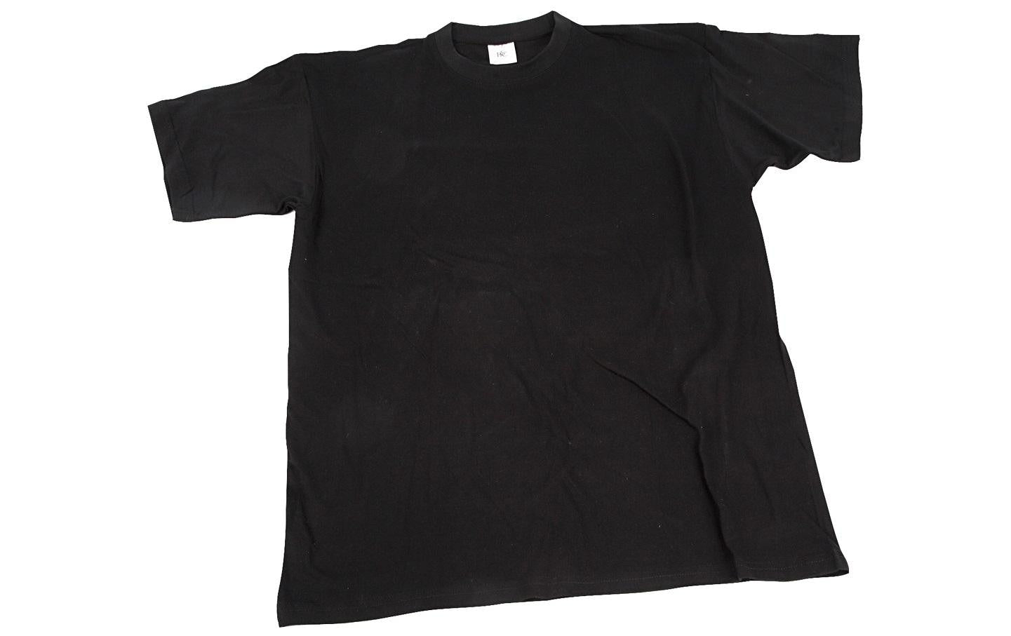 Creativ Company T-Shirt uni schwarz 7 - 8 Jahre,  Breite 40 cm
