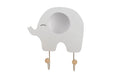 Garderobe Elefant grau 17x18cm