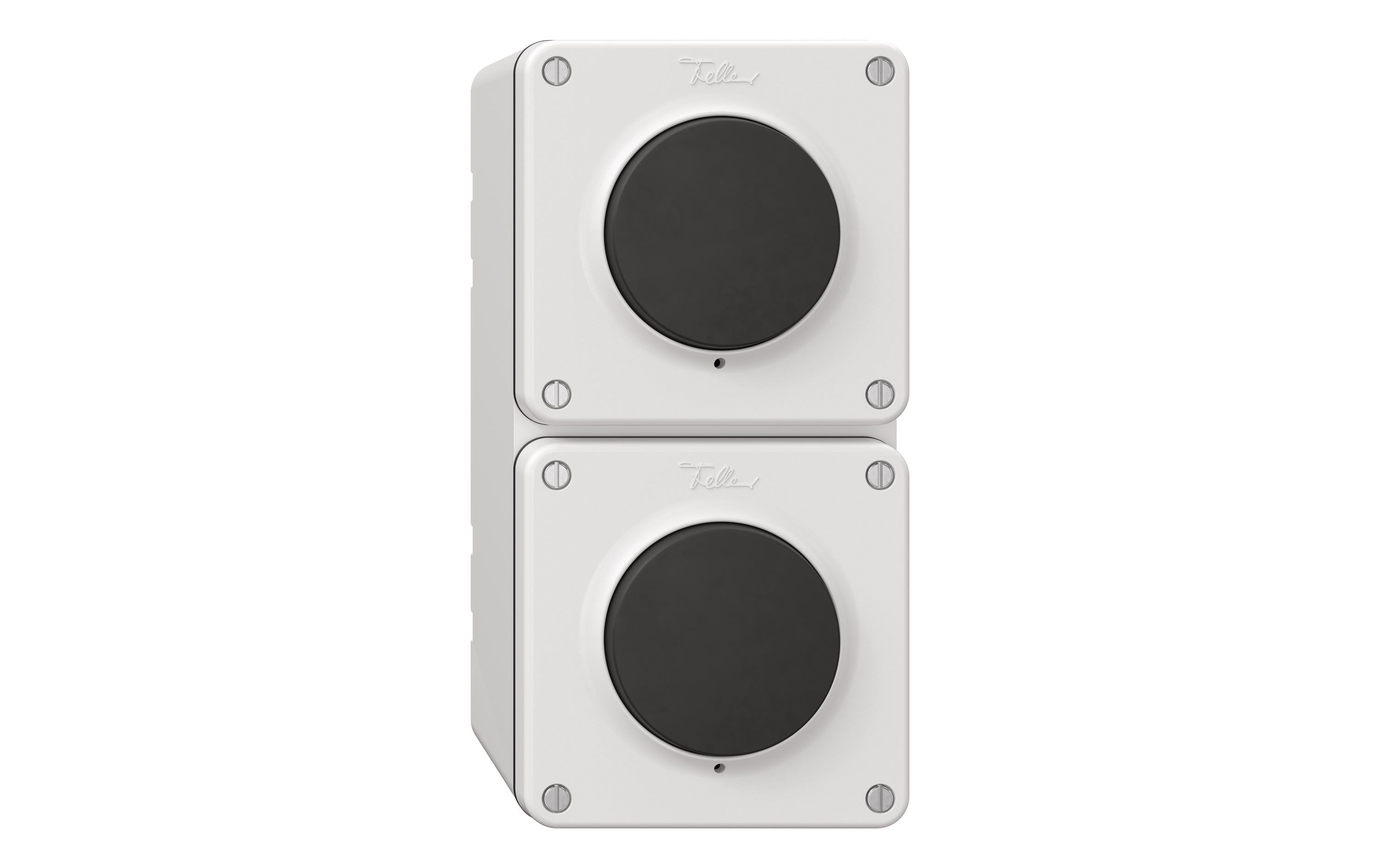 Feller NEVO NAP Kombination Gr. I-I 2x Schalter S3, weiss