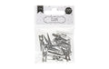 I am Creative Klammern / Clips silber 15 Stück, 4 x 30 mm
