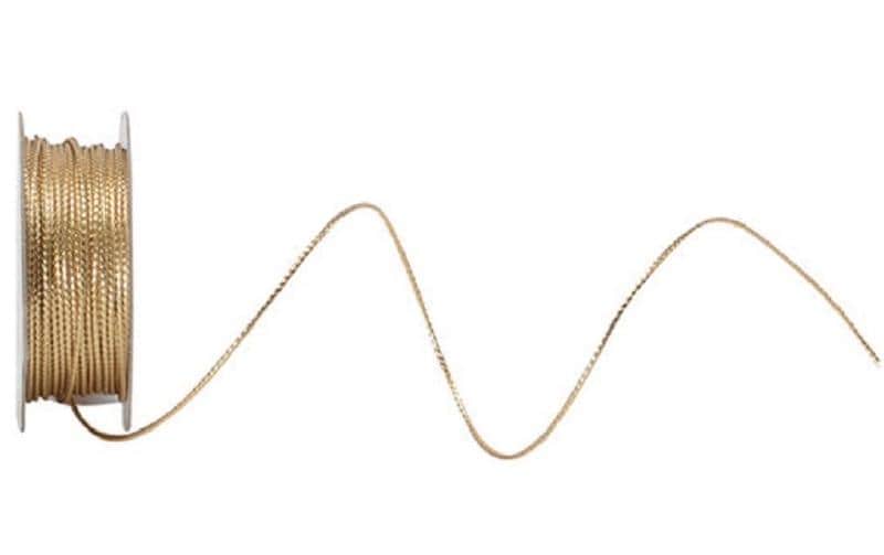 Spyk Geschenkband Lurexa-Kordel gold, 1 mm x 7 m