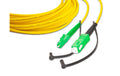 Lightwin LWL Simplex Patchkabel Singlemode 9/125µm, LC/APC-SC/APC, 2m