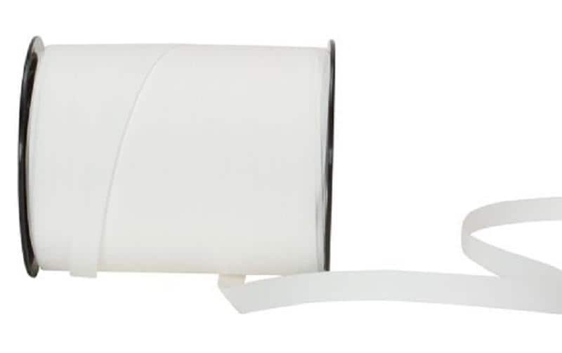 Spyk Geschenkband Poly matt weiss, Breite: 10 mm, Länge: 250 m