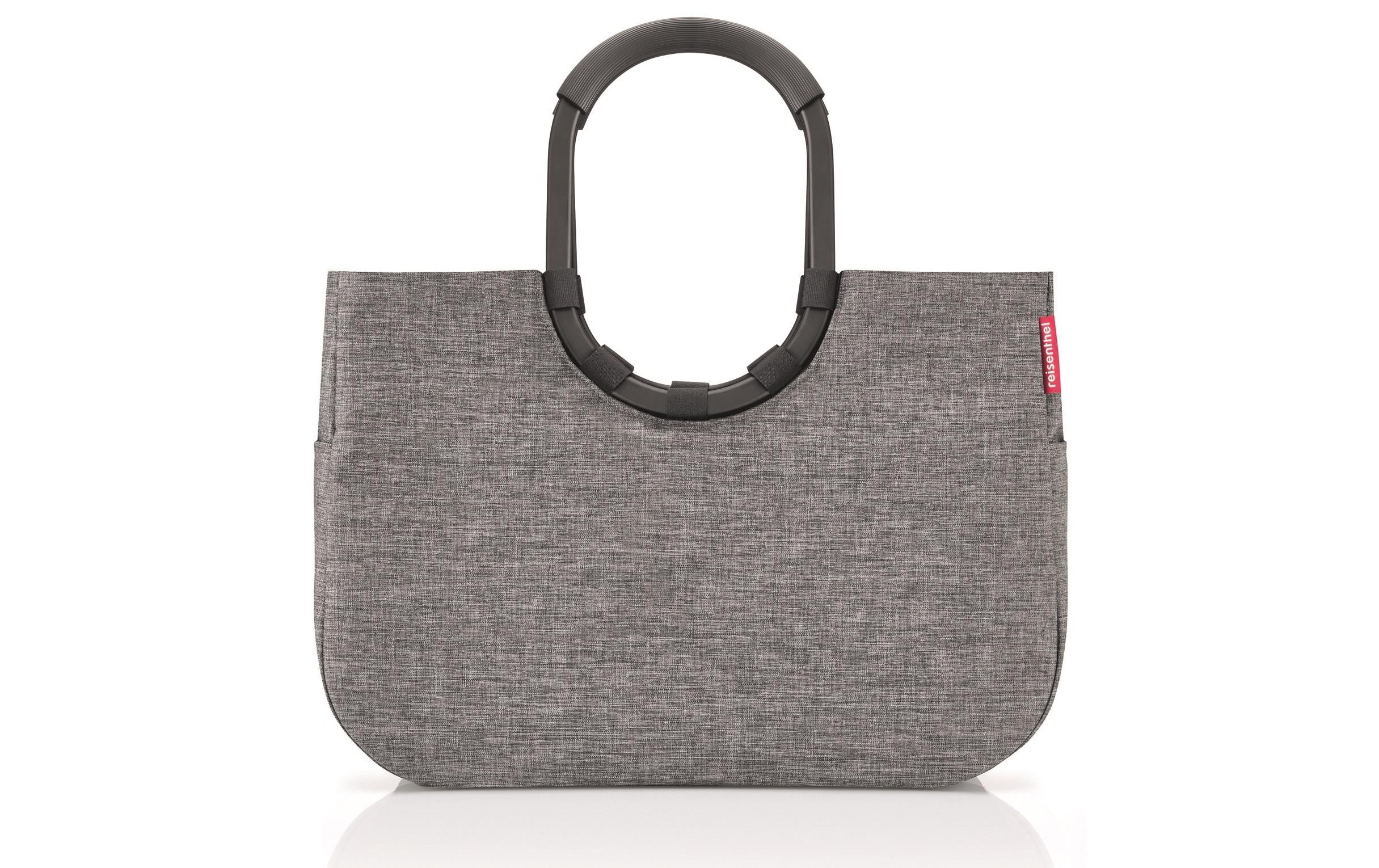 Reisenthel Einkaufskorb loopshopper L twist silver, 46 x 34.5 x 25 cm, 25 l