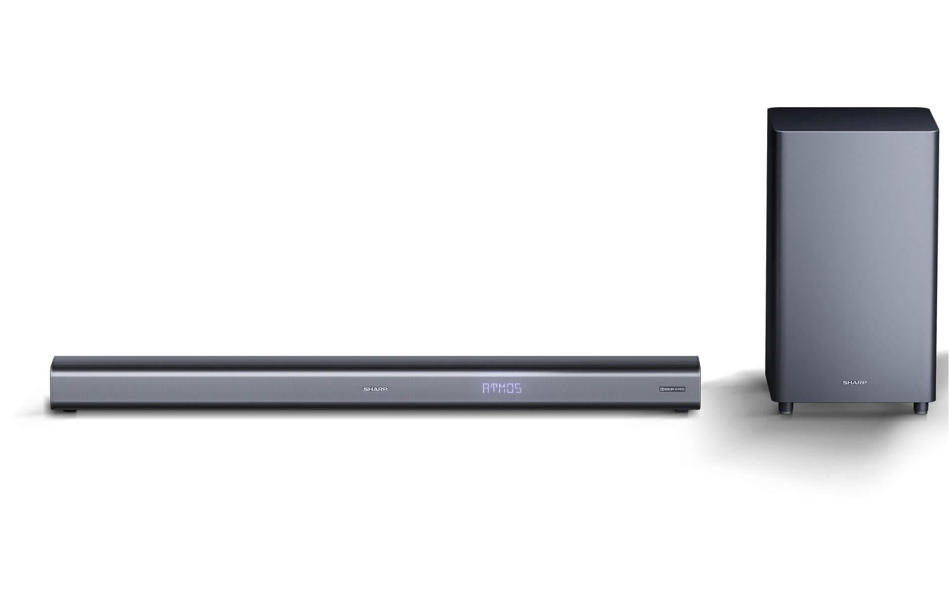 Sharp HT-SBW460 Dolby Atmos Soundbar 3.1 mit Wireless Sub, 440W, Bluetooth