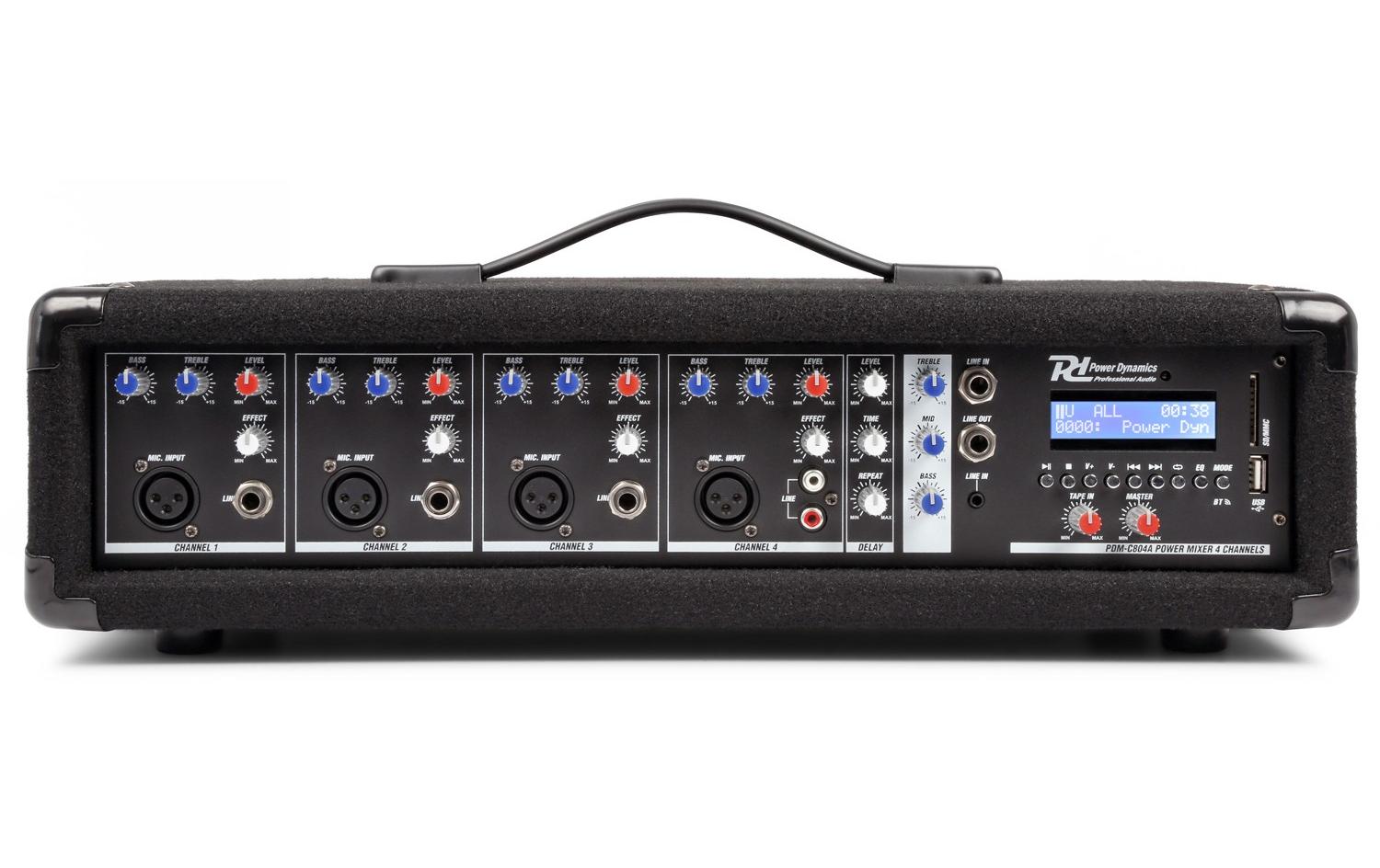 Power Dynamics PDM-C804A Analoger 4-Kanal Powermischer, 2x 150W